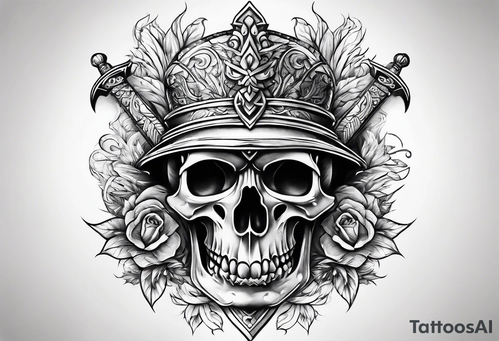 Thin sword tattoo idea