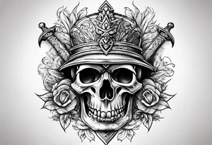 Thin sword tattoo idea