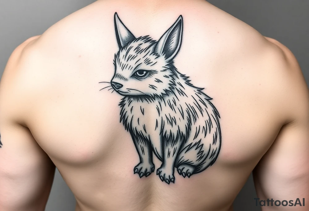 Leśny with moomin snufkin form tattoo idea