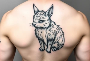 Leśny with moomin snufkin form tattoo idea