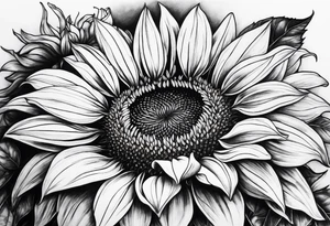 Sunflower bed tattoo idea