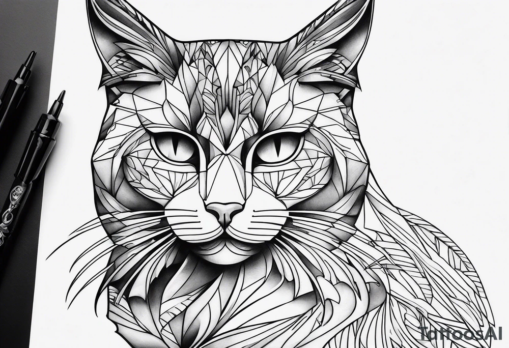 Black Cat tattoo idea