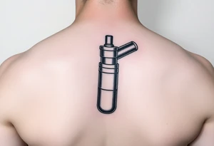 Upside-down microphone with a pipe bomb as the handle tattoo idea