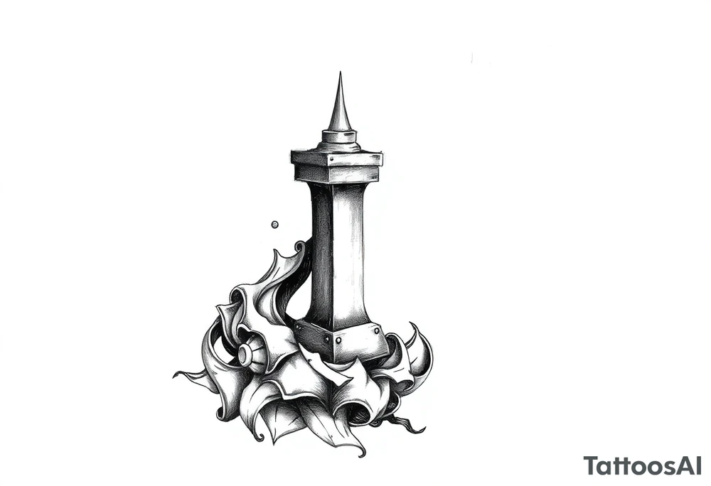 Synbol for light with a small L tattoo idea