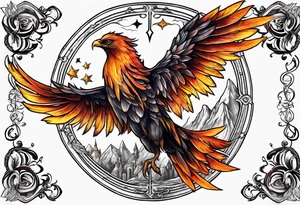 HARRY POTTER PHEONIX WORLD BASED SLEEVE tattoo idea