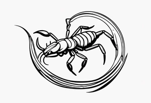 small Julia scorpion tattoo idea
