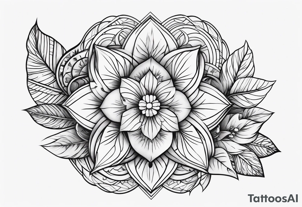 Combination of a and d tattoo idea