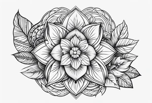 Combination of a and d tattoo idea