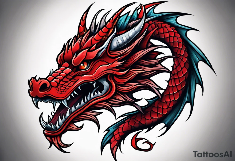 Red Dragon tattoo idea