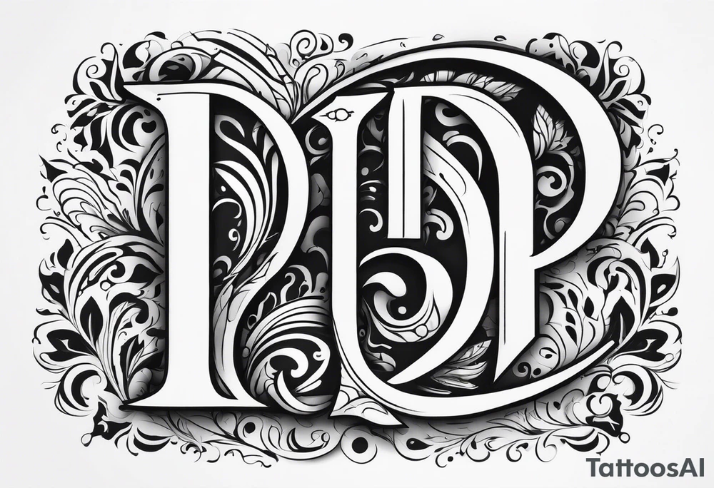 буква D tattoo idea