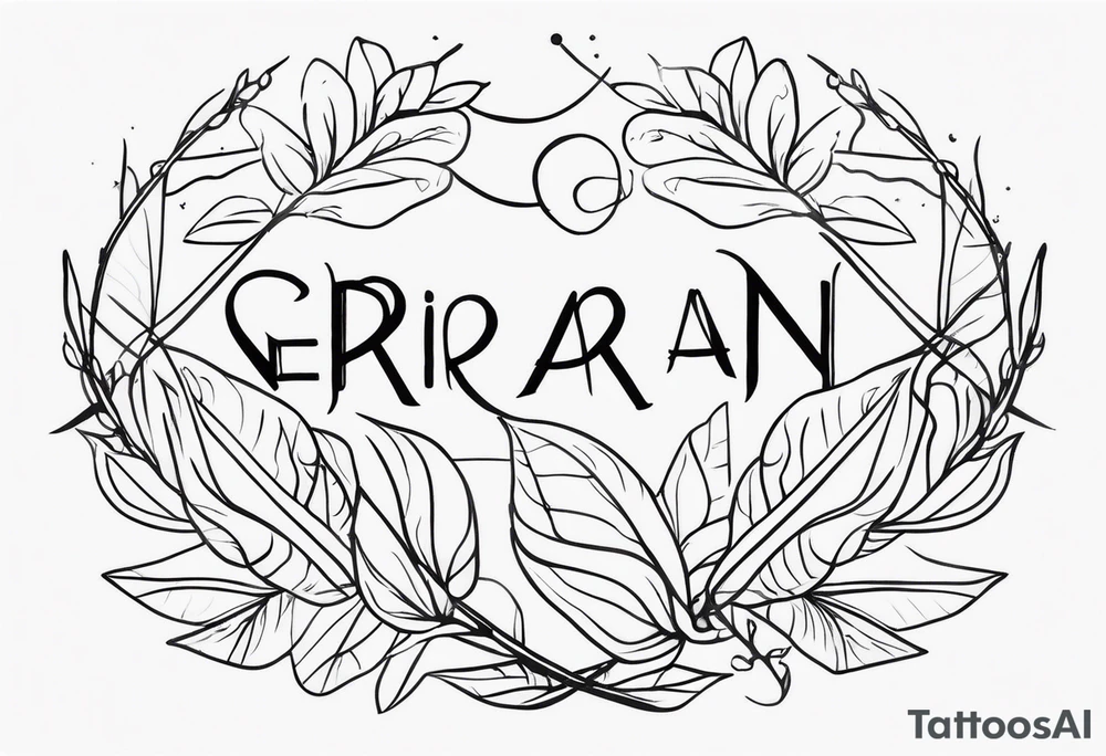Two-Band Tattoo Design With my child names (Vedran and Srna) tattoo idea