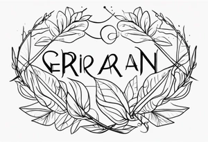 Two-Band Tattoo Design With my child names (Vedran and Srna) tattoo idea