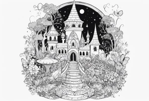 fairy land tattoo idea