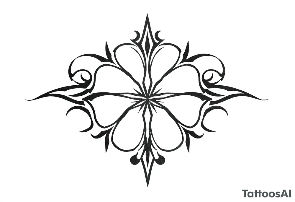 4-leaf clover tattoo idea