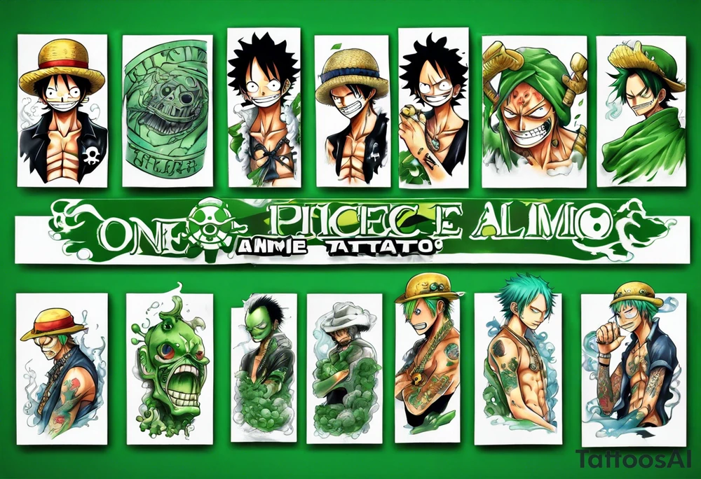 One Piece 
Anime
Green tattoo idea