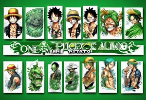 One Piece 
Anime
Green tattoo idea