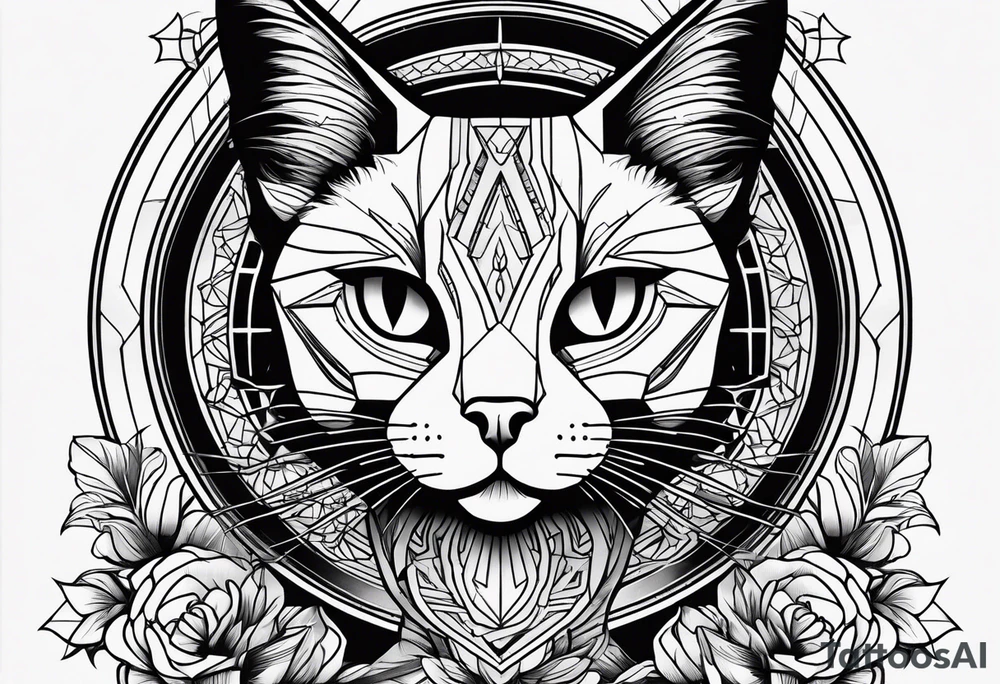 Black Cat tattoo idea