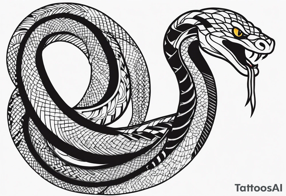 snake of inter club of footbool in my leg tattoo idea