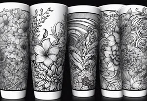 20 oz tumbler, personalized, fantasia, flowers, dreamscape tattoo idea