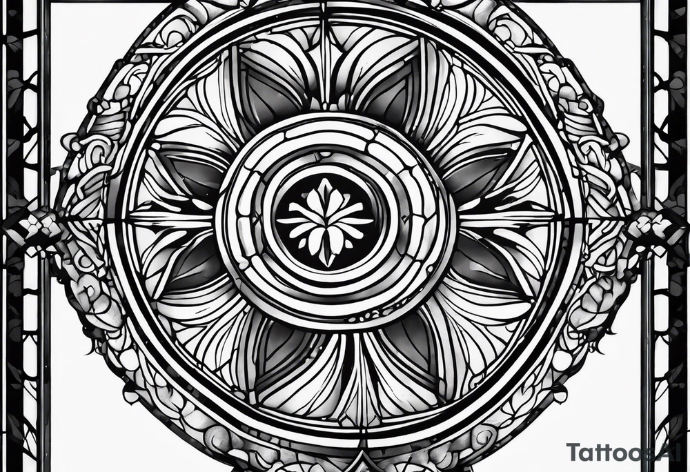 ancient window tattoo idea