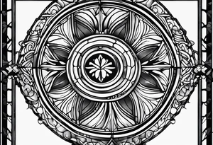 ancient window tattoo idea