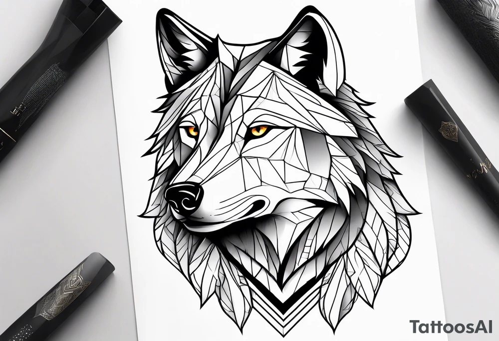 Wolf tattoo idea