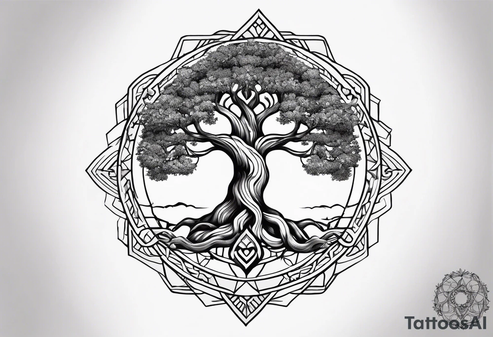 Yggdrasil petit tattoo idea