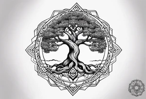 Yggdrasil petit tattoo idea