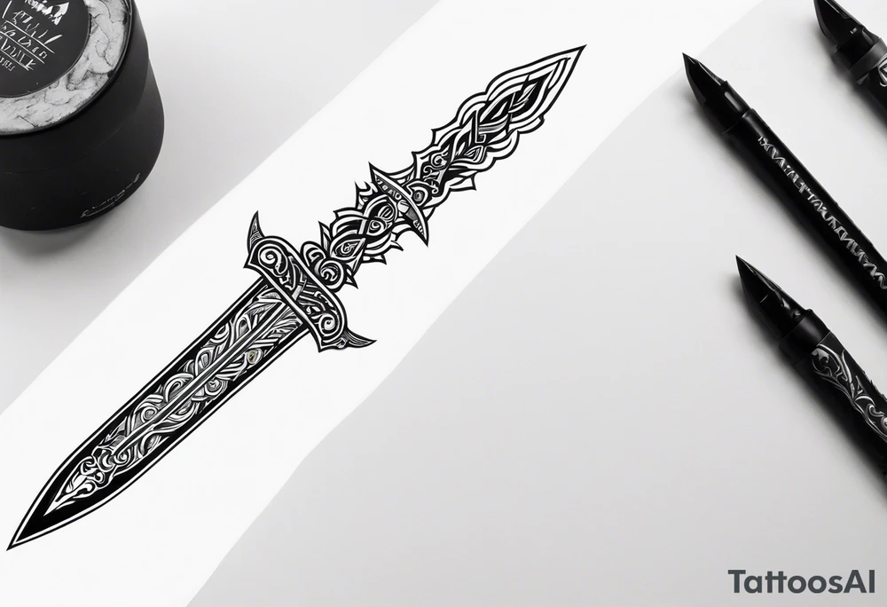 Valhalla sword tattoo idea