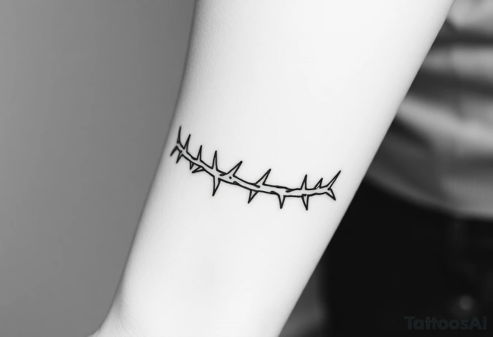 Armband with thorns tattoo idea