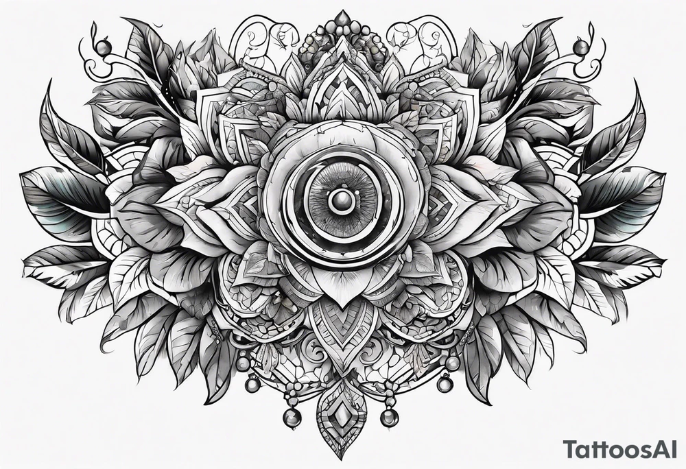 Wide tattoo underboob tattoo idea