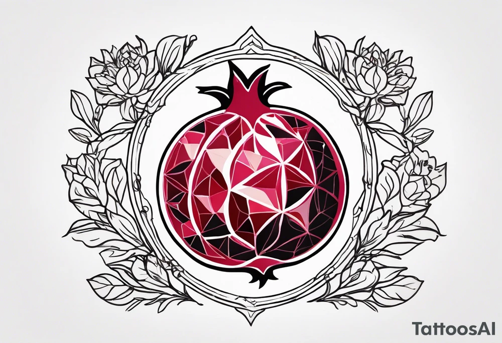 strength, small, nuanced, pomegranate, elegant, armenian, pisces tattoo idea