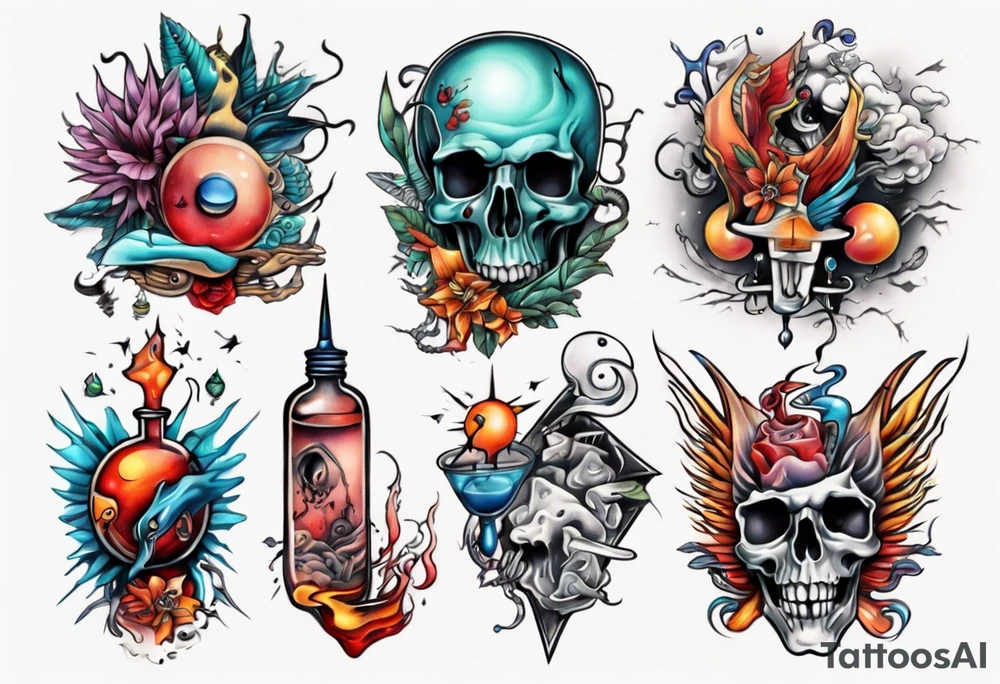 Addiction tattoo idea