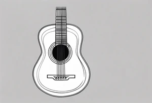 Acoustic Guitar Strings tattoo idea