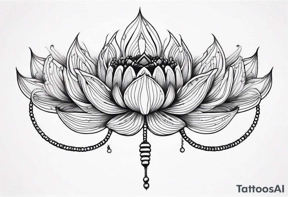 centipede,lotus, tattoo idea