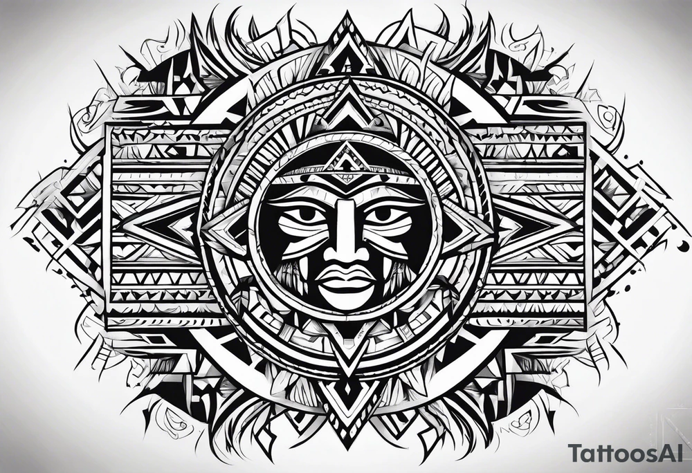 Native American tribal tattoo idea