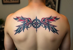representing equilibrium or balance. color could be black and red or only black tattoo idea