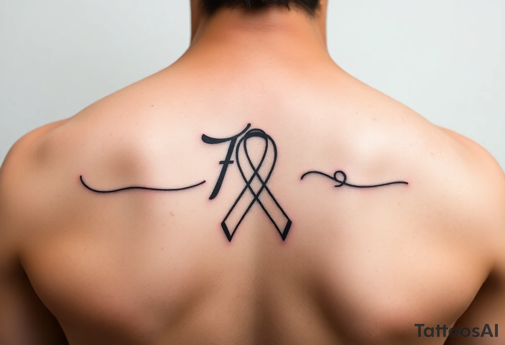 Fu(cancer ribbon)
Cancer cursive writing tattoo idea