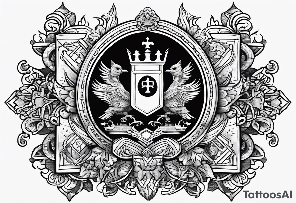 Family crest Grandon,  world traveler, secret tattoo idea