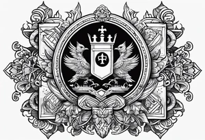Family crest Grandon,  world traveler, secret tattoo idea