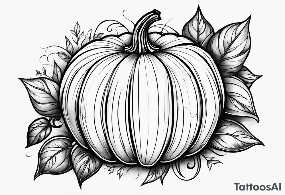 pumpkin tattoo idea