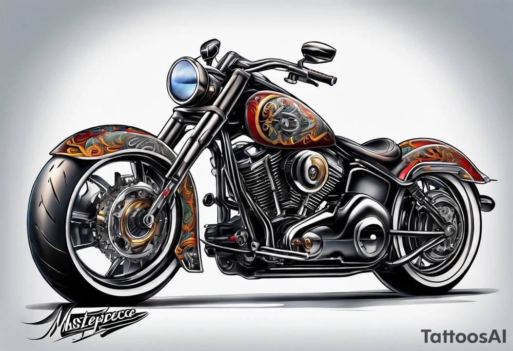 Motorcycle tattoo idea