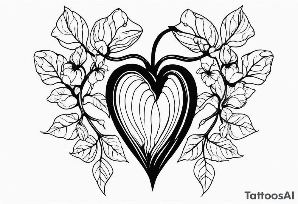 Bleeding heart tattoo idea