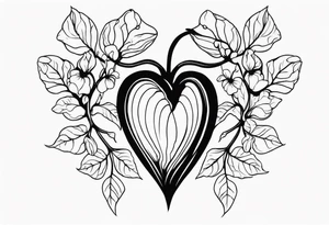 Bleeding heart tattoo idea