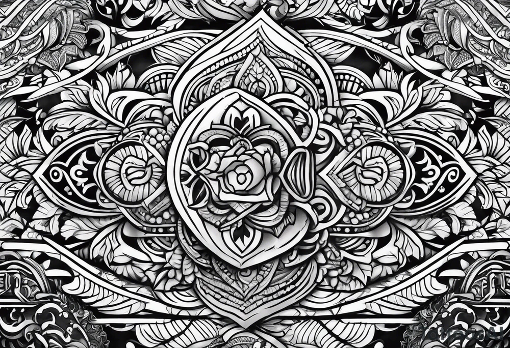 Tattoo of the island of Mauritius tattoo idea
