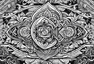 Tattoo of the island of Mauritius tattoo idea