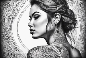 distressed pain tattoo idea