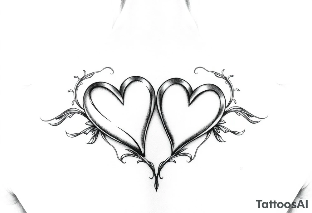 Candy shaped hearts tattoo idea