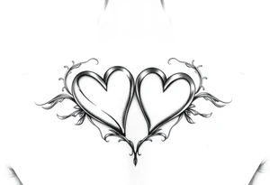 Candy shaped hearts tattoo idea