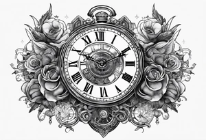 a cosmic clockwork tattoo idea